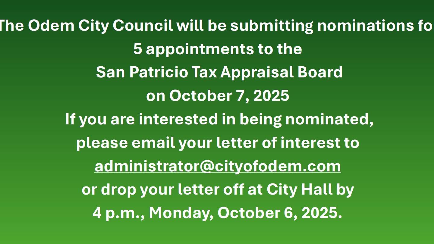 Odem City Council Nominations